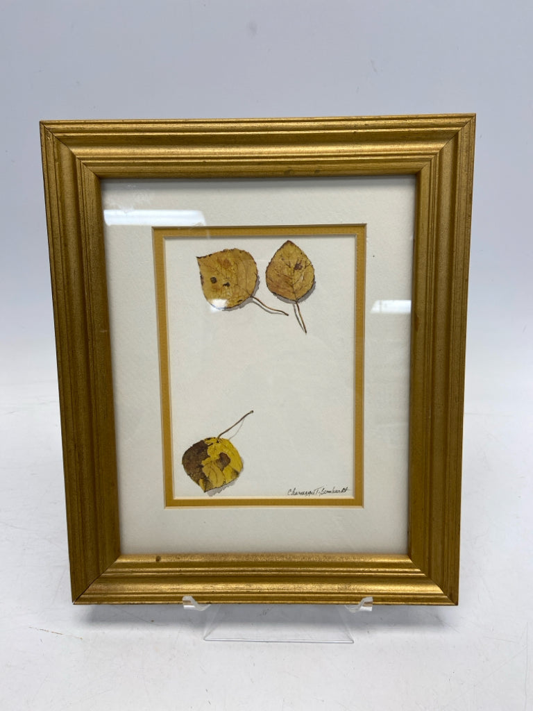 Gold White Framed Art