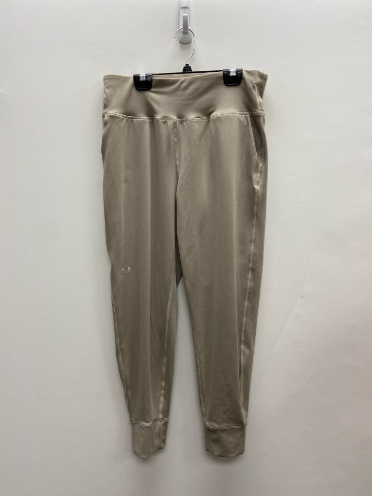 Under Armour Size L Khaki Joggers Athletic Pants