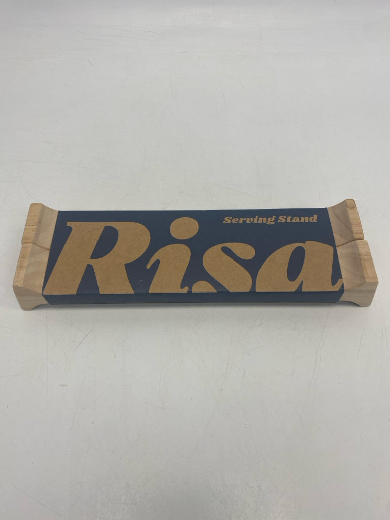 NEW/PKG Natural Wood Trivet