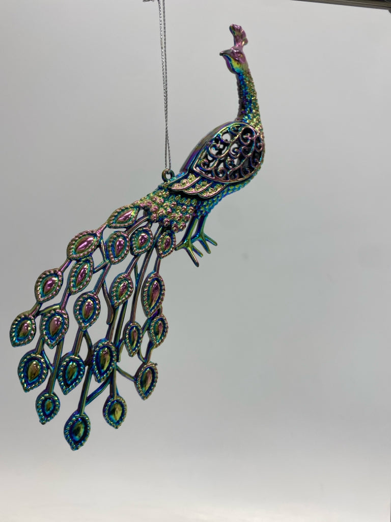 Blue Iridescent Ornaments