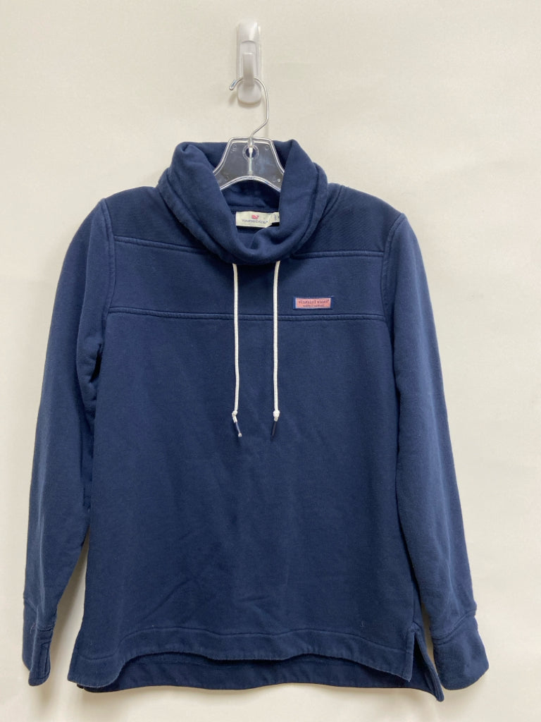 Vineyard Vines Size XXS Navy Cowl Neck Ladies Pullover