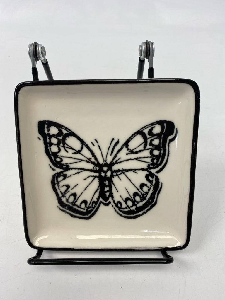 Cream Black Butterflies Misc. Home Item