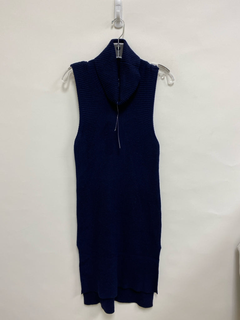 NWT WHBM Size S Navy Sleeveless Knit Ladies Dress