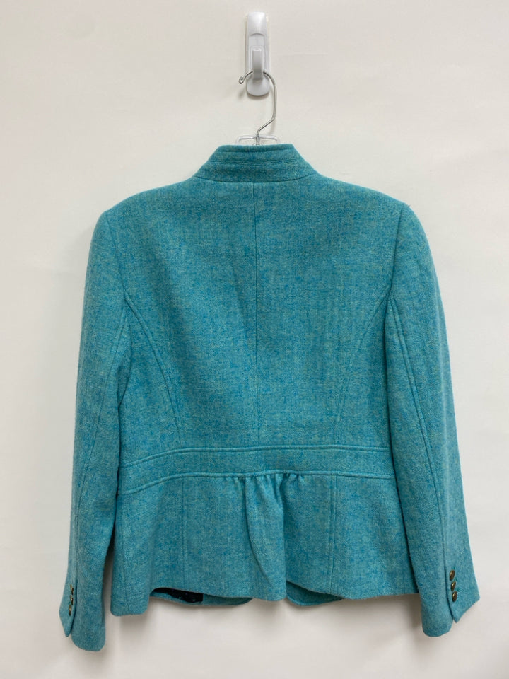 Talbots Size 4 Turquoise Wool Blend Ladies Jacket