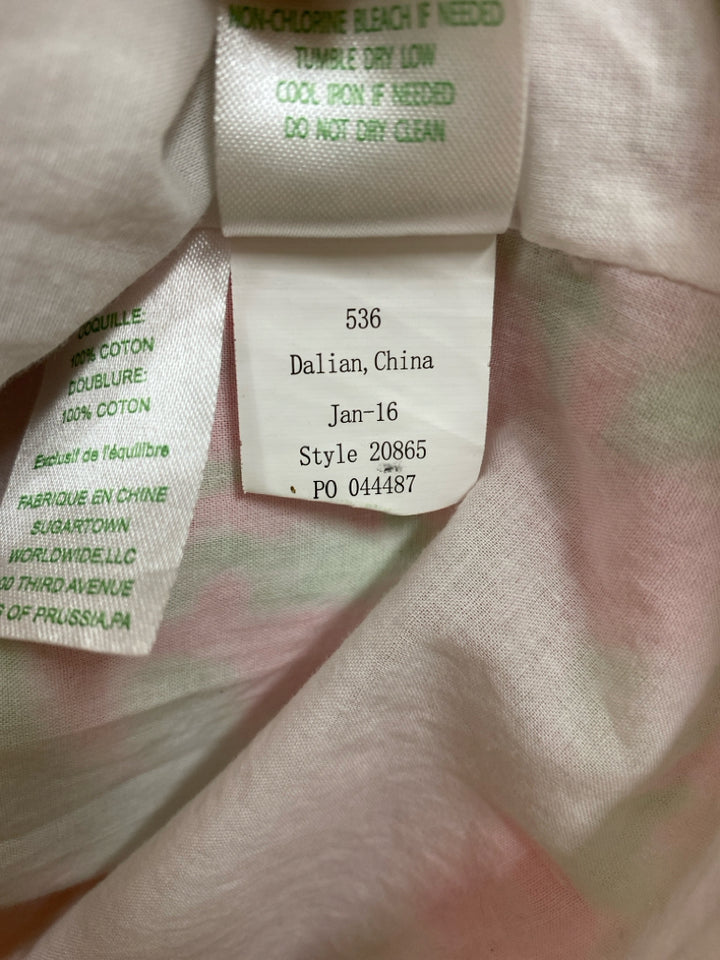 LILLY PULITZER Size 4 Hot Pink Green/Blue Sleeveless Ladies Dress