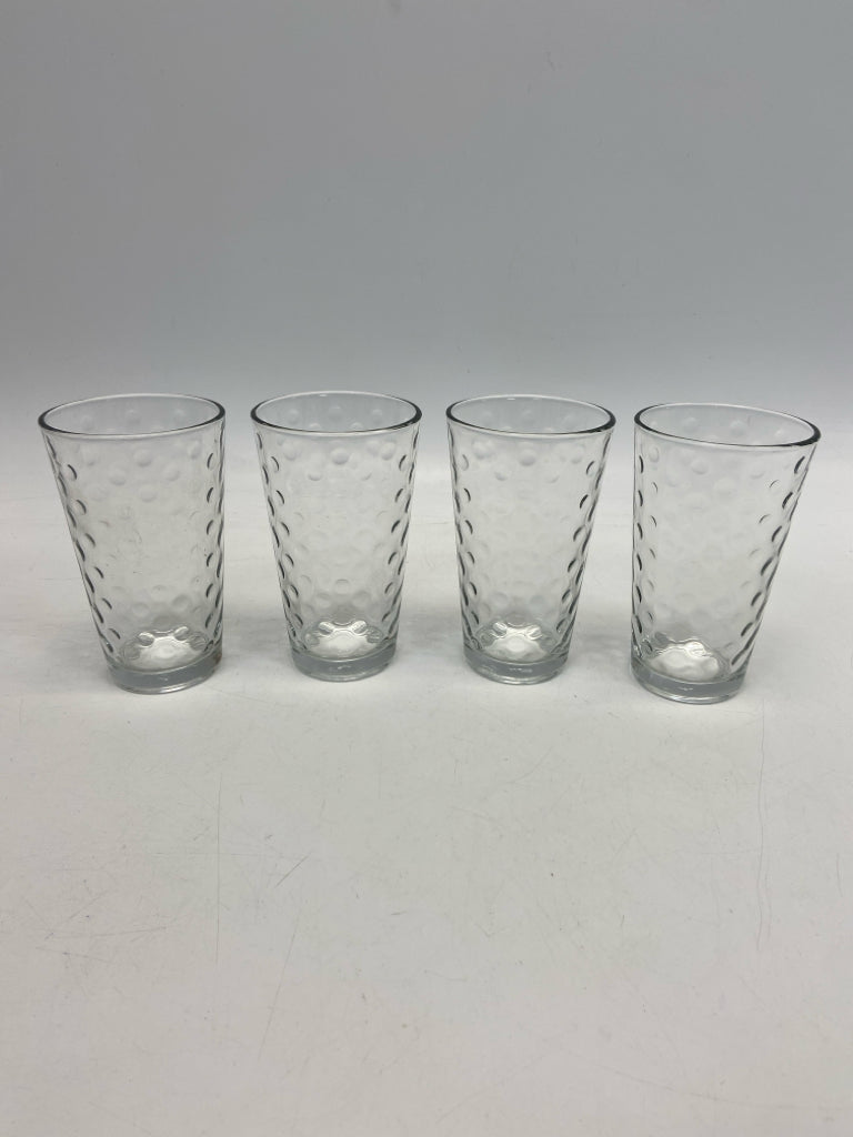 Clear Thumbprint Glass Glassware