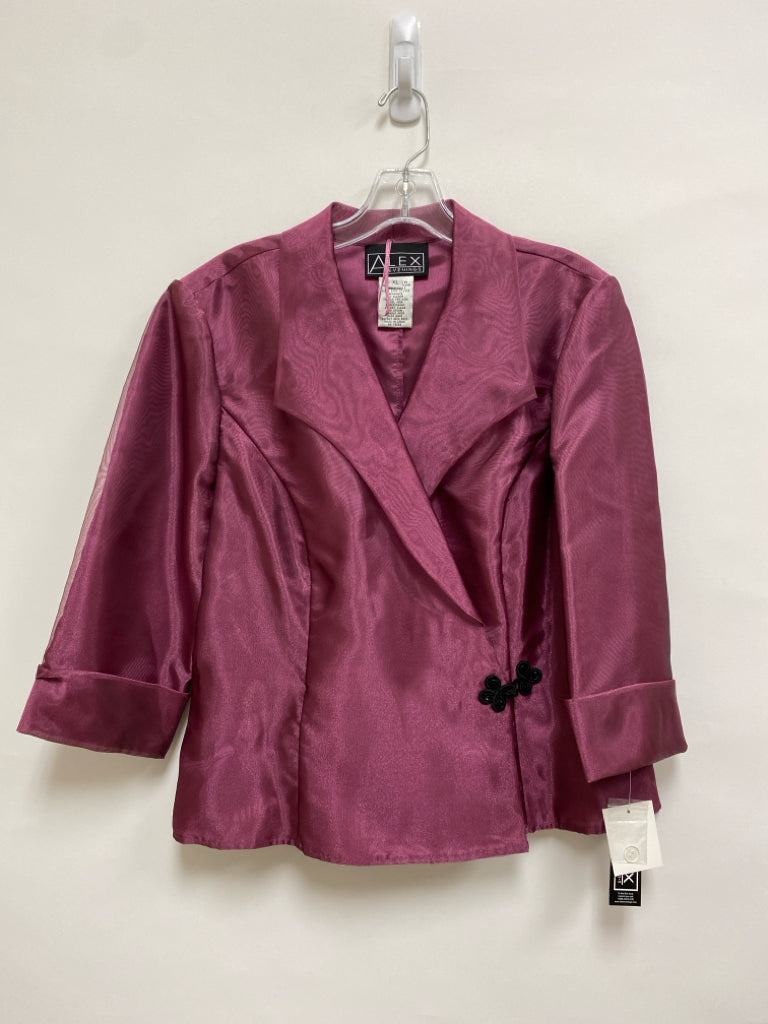 NWT ALEX EVENINGS Size XL Mauve Ladies Jacket