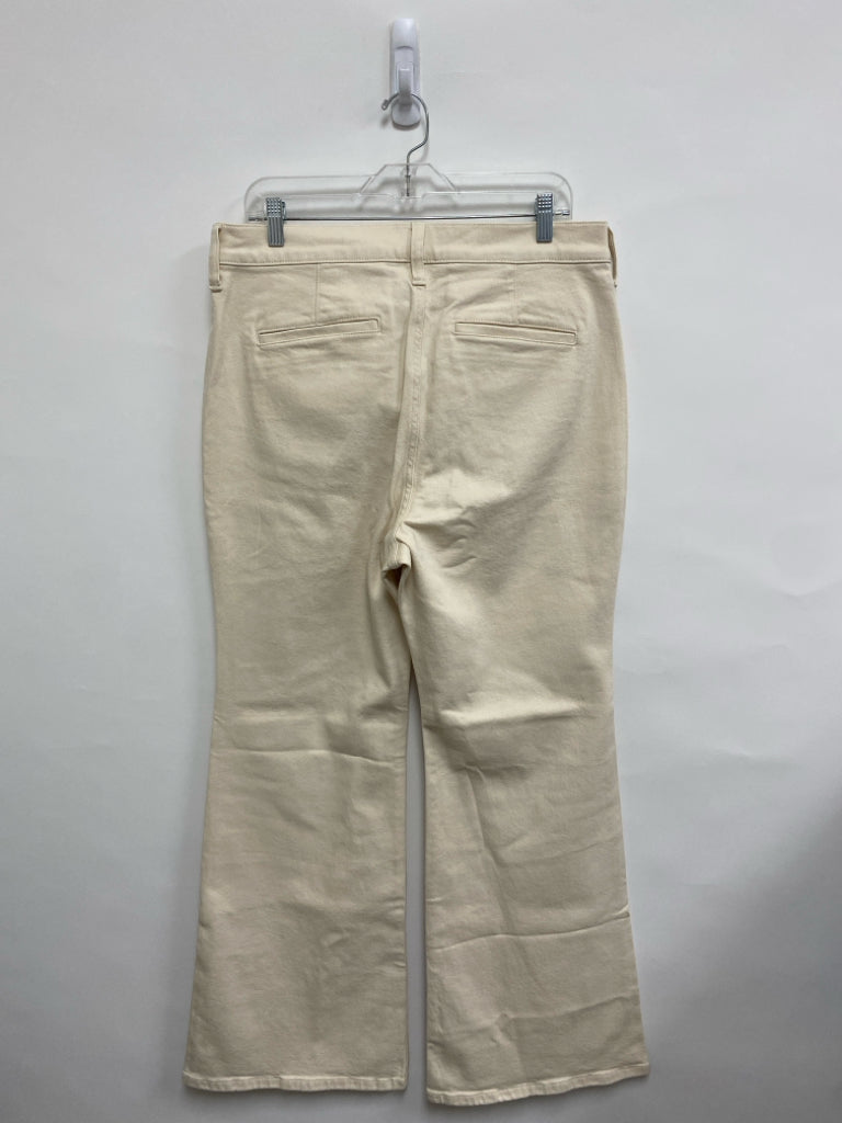 NWT J Crew Size 31 Cream Denim Flared Ladies Jeans
