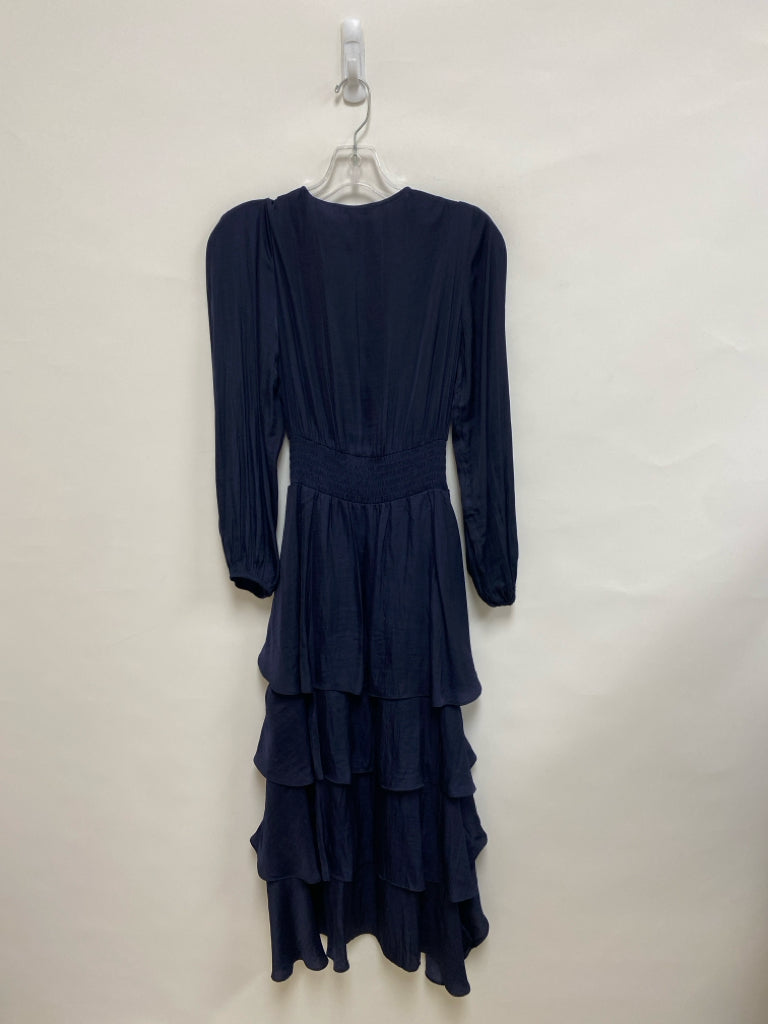 Maje Size 2 Dark Navy Maxi Ladies Dress