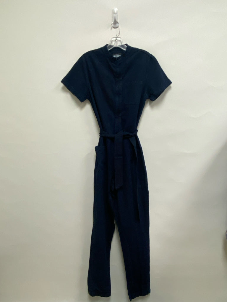 Size S Navy Short Sleeve Ladies Jumpsuit
