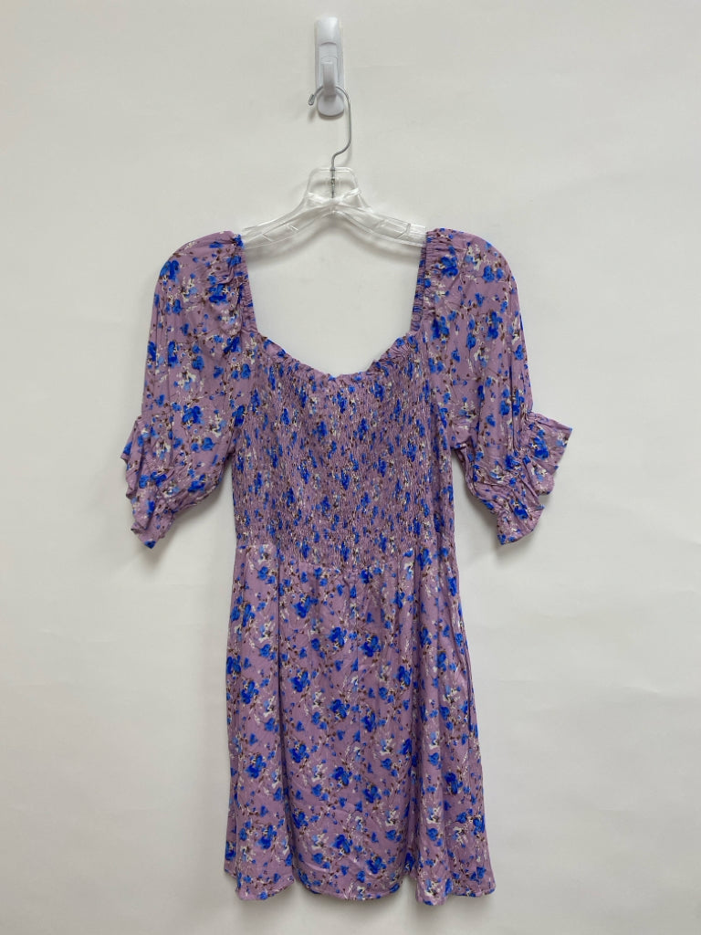 NWT Size S Lavender Blue/White Flowers Ladies Dress