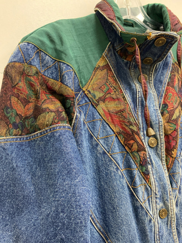 Size S Denim Green Vintage Ladies Jacket