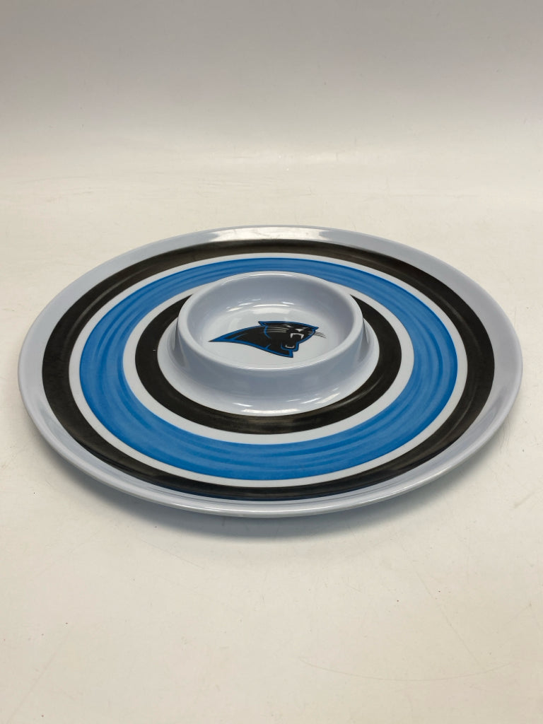 Blue Black Carolina Panthers Chip n Dip