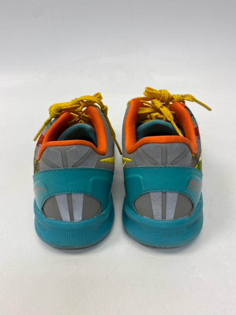 Nike SIZE 2.5 Blue/Gray Multi Color Splatter Boy&