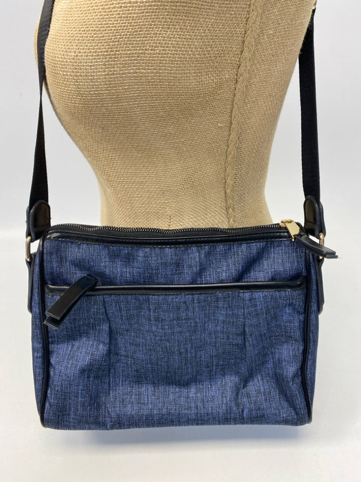 ADRIENNE VITTADINI Blue Black Crossbody