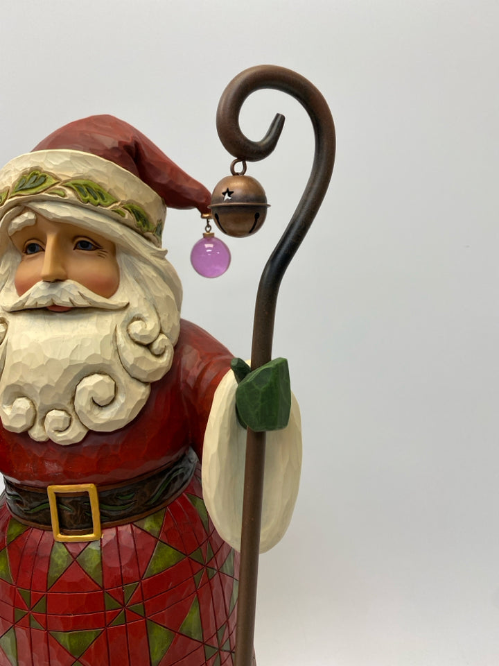 Jim Shore 28" Santa w/Lantern and Cane