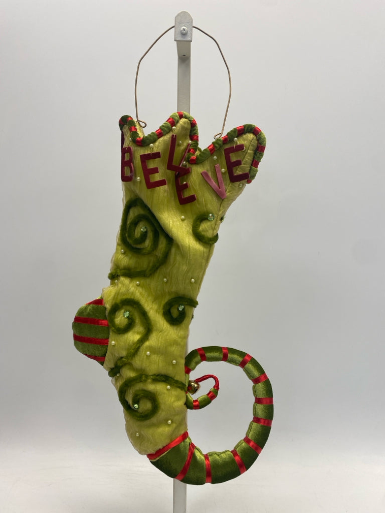 Dept. 56 Lime Green Multi Color Christmas