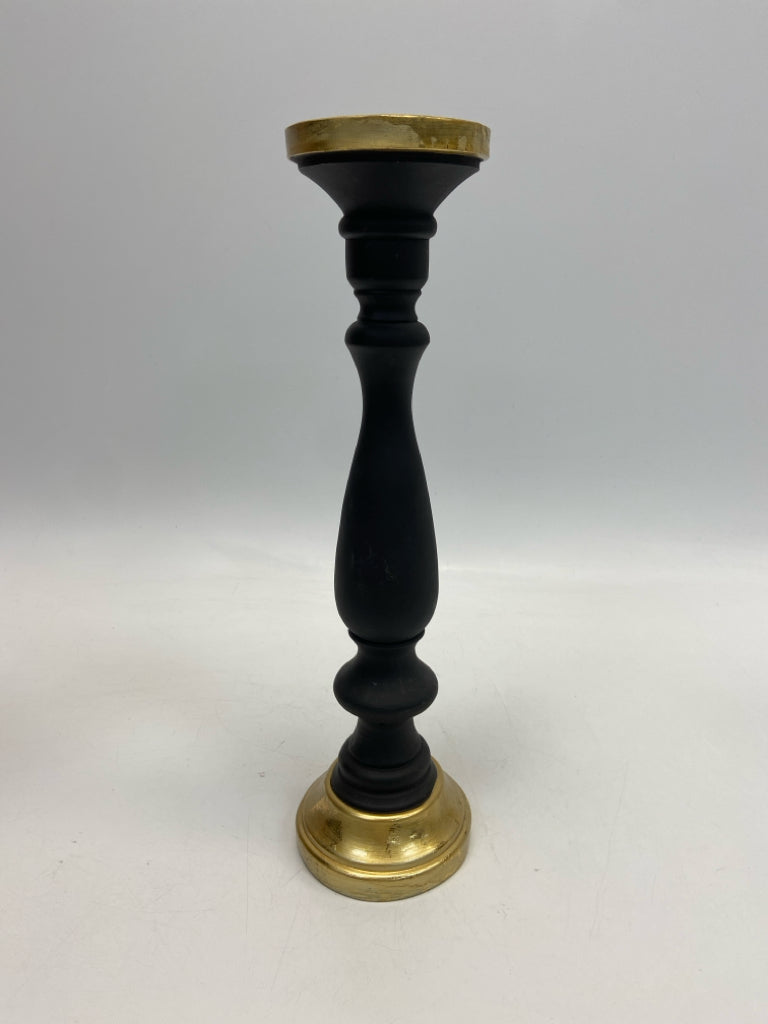 Black Gold Trimmed Candleholder(s)