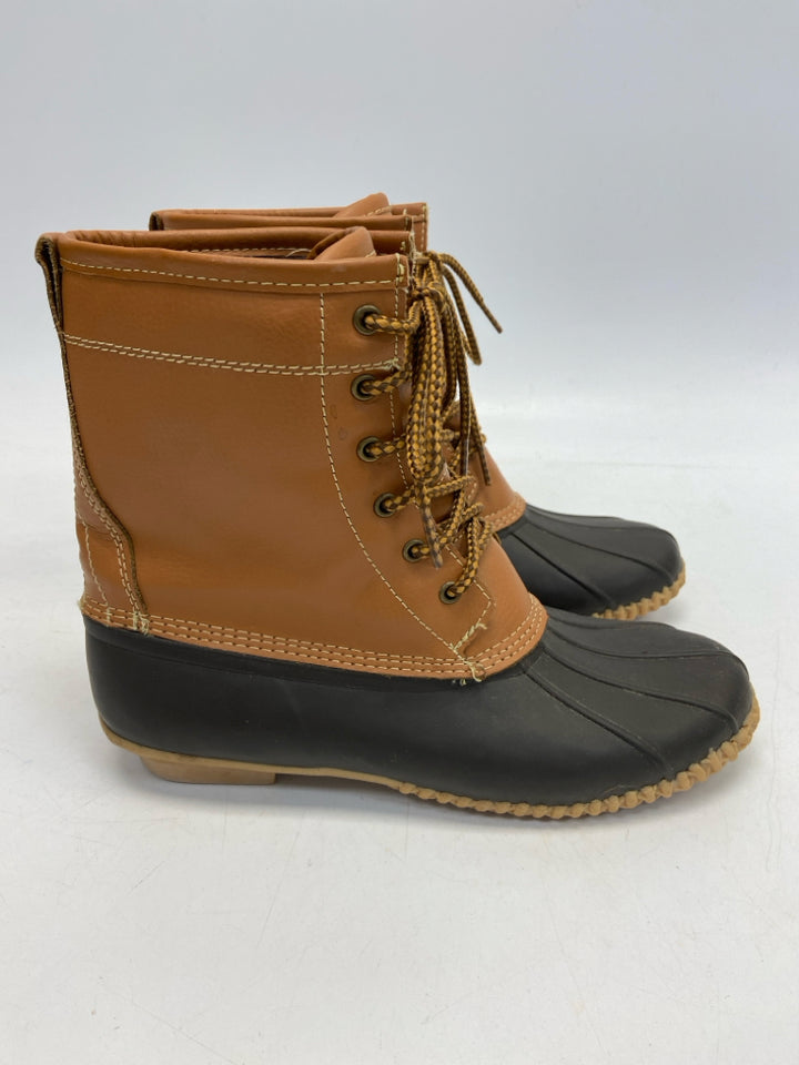 Size 9 Brown/Tan Lace-up Boots