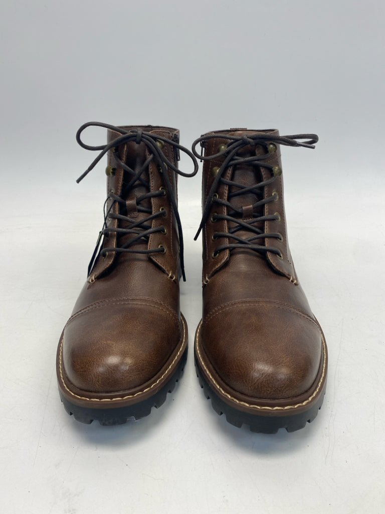 NWT Sonoma Size 11.5 Brown Lace-Up Men&