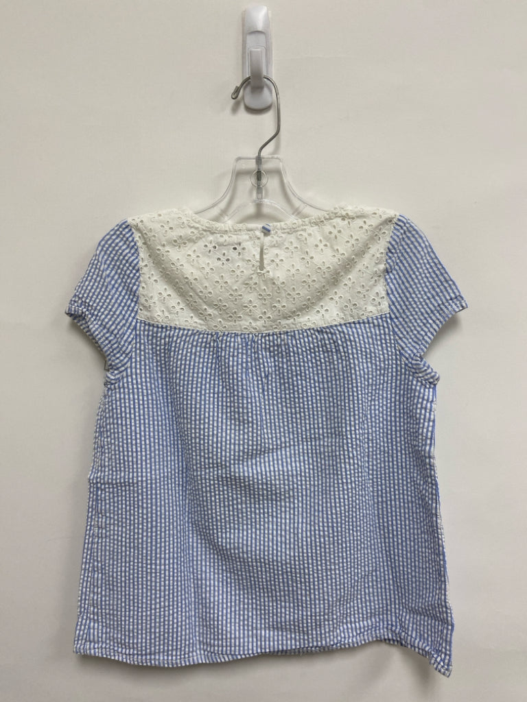 Vineyard Vines SIZE 14 Blue White Stripe Seersucker Girl&