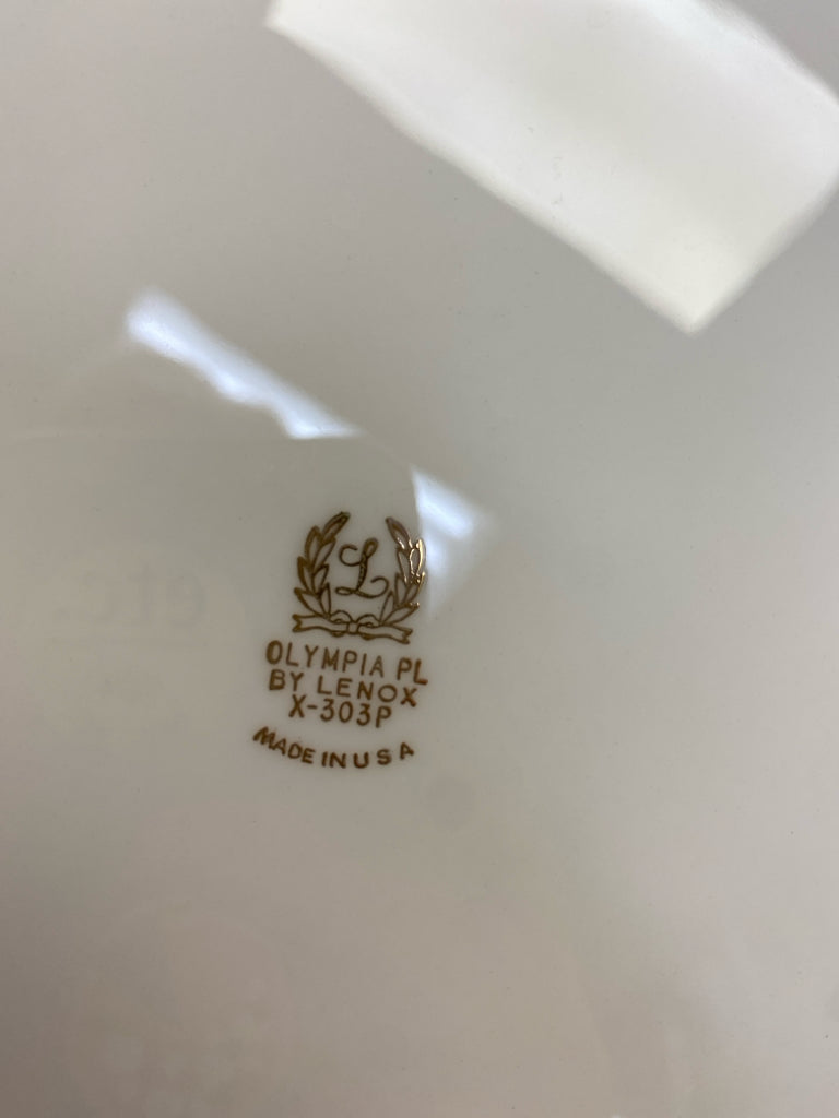 Lenox Cream Silver Trimmed Serving Piece