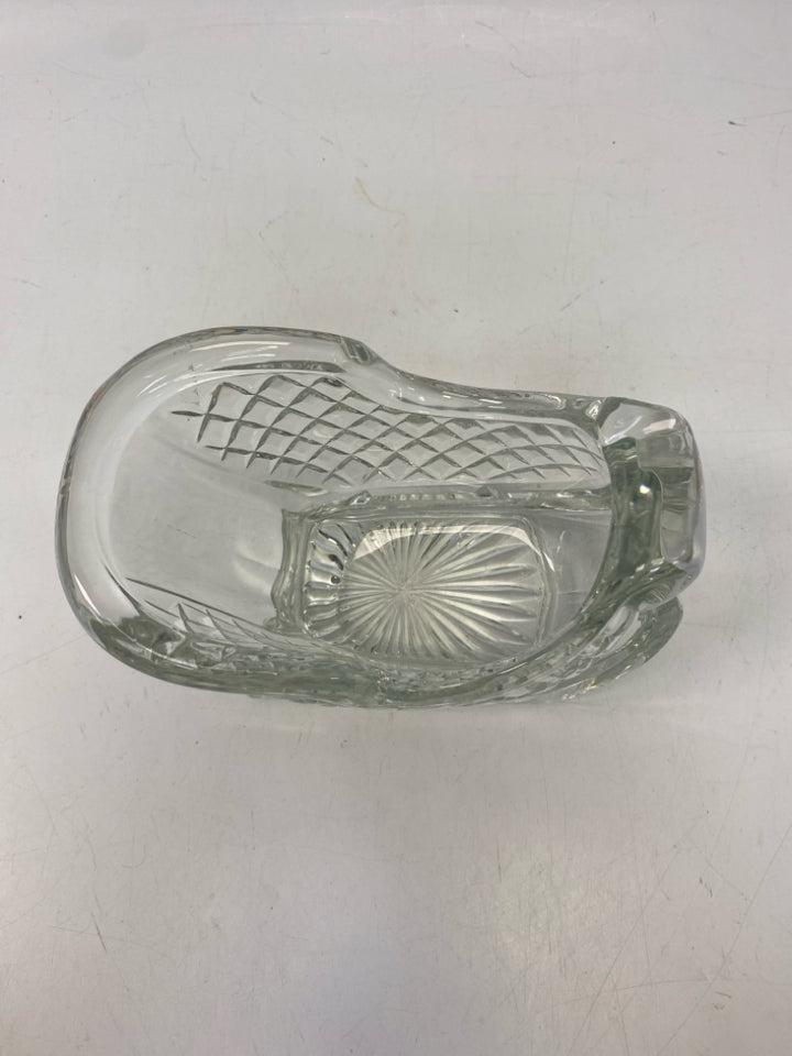 Clear Diamond Print Glass Christmas