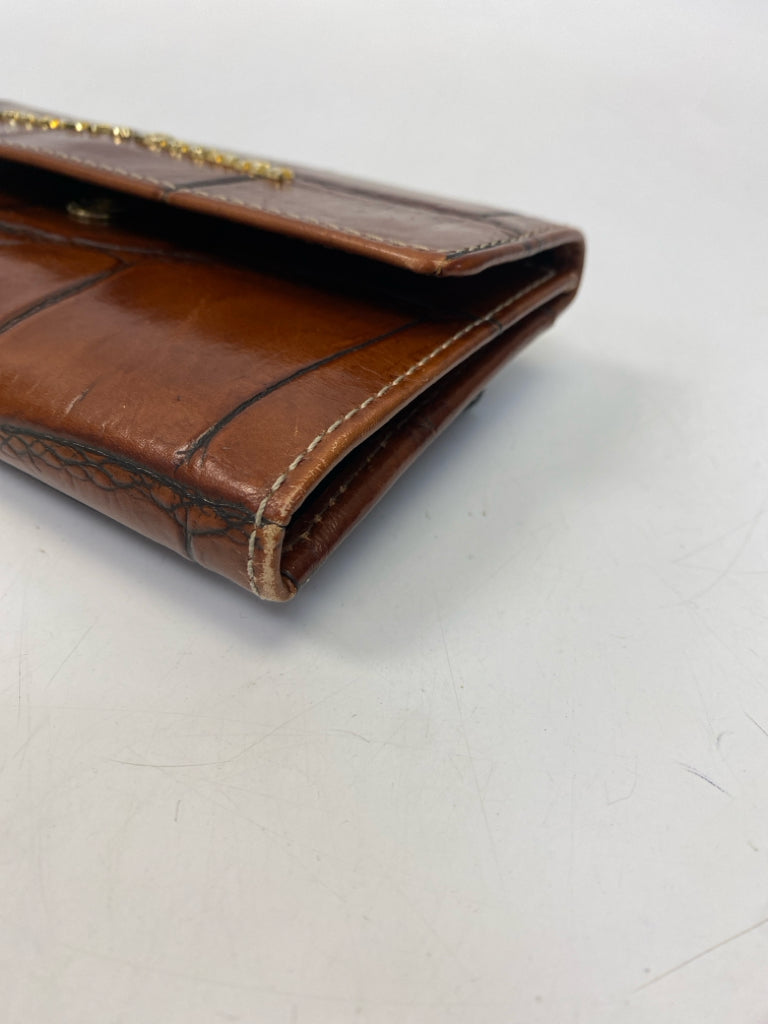 Dooney &amp; Bourke Brown Embossed Wallet