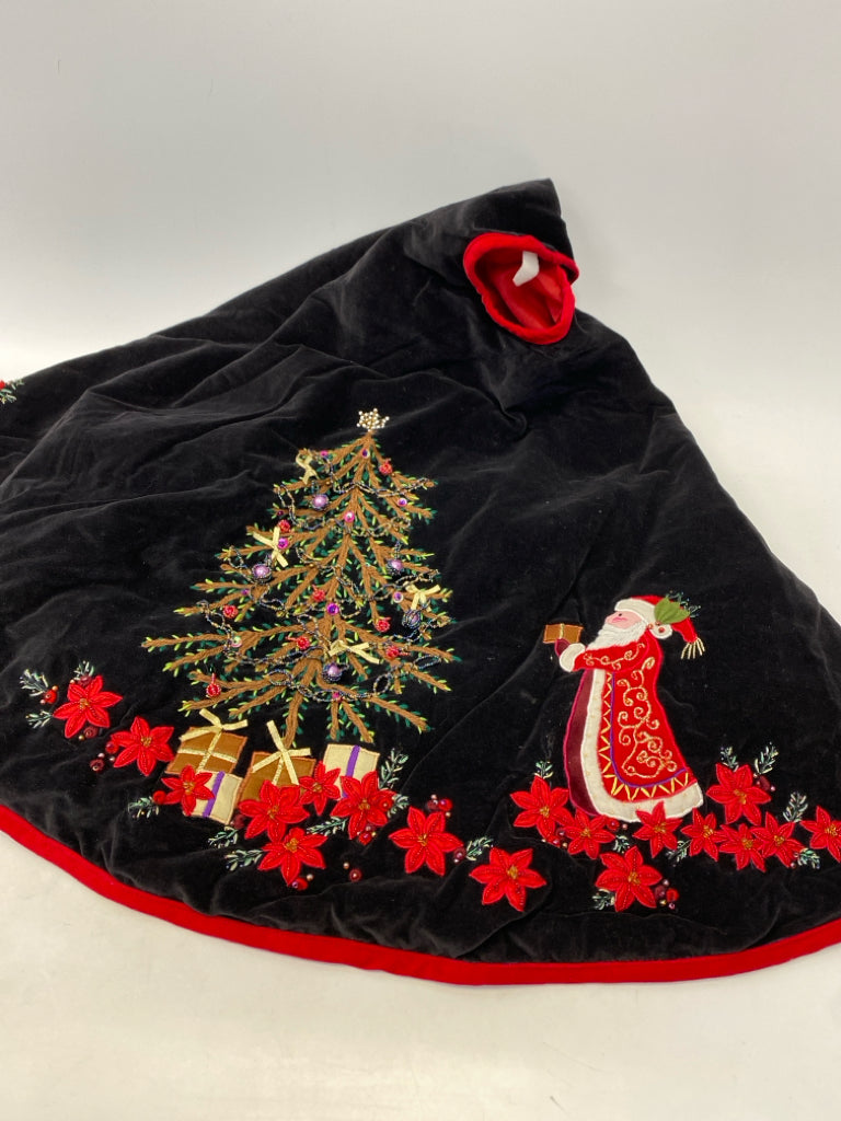 Black Red Santa Christmas
