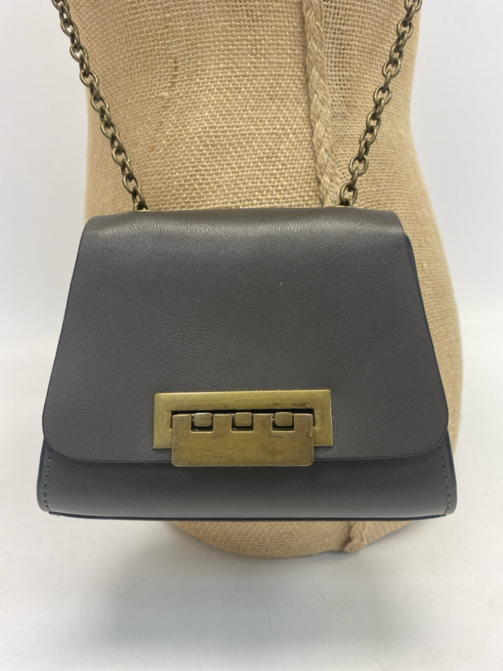 Zac Posen Gray Gold Chain(s) Crossbody