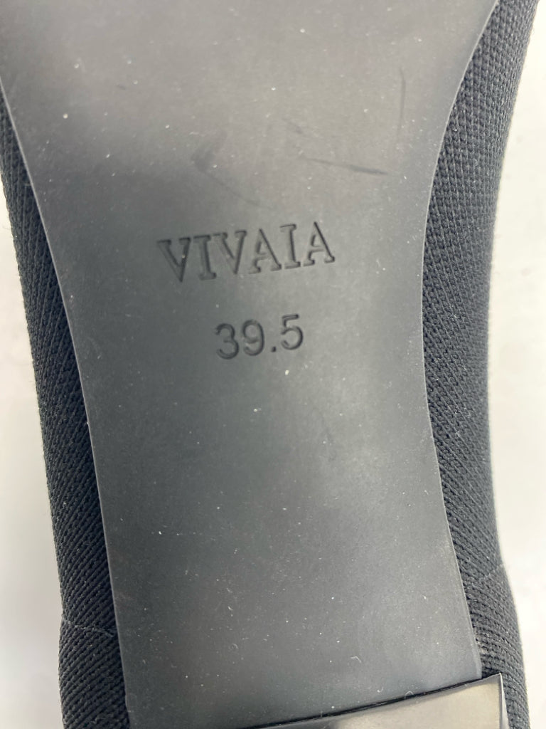 Vivaia EU Shoe Size 39.5 Black Fabric Heels