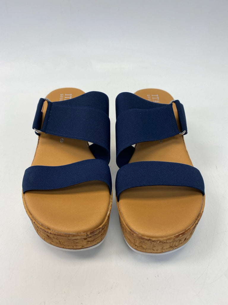 ItalianShoemaker  Size 6 Navy Sandals
