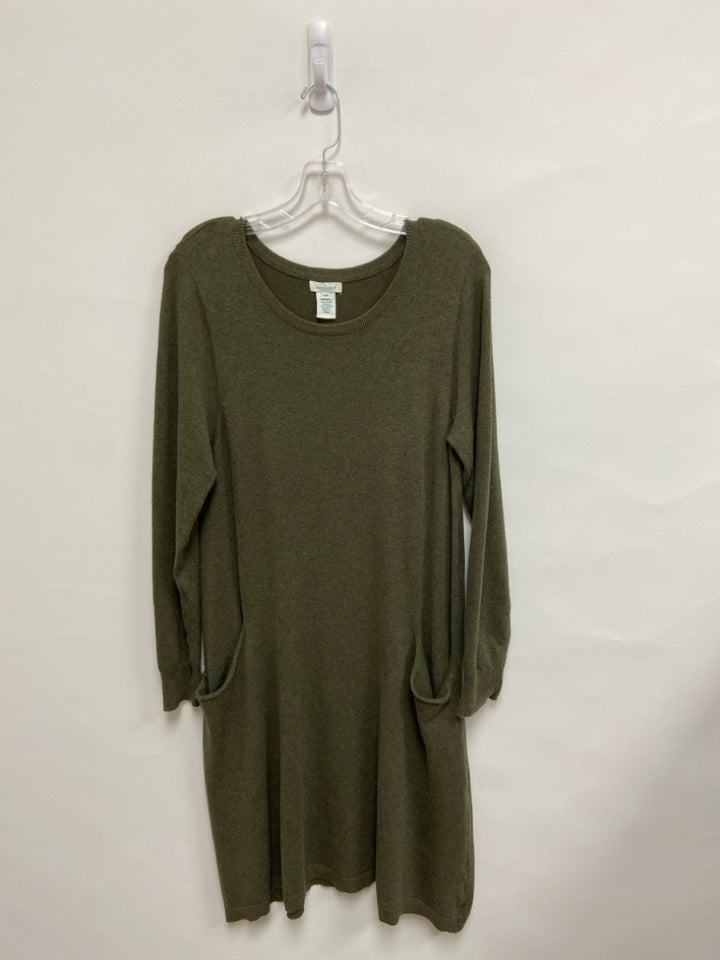 Sundance Size MP Olive Green Pocket(s) Petite Dress