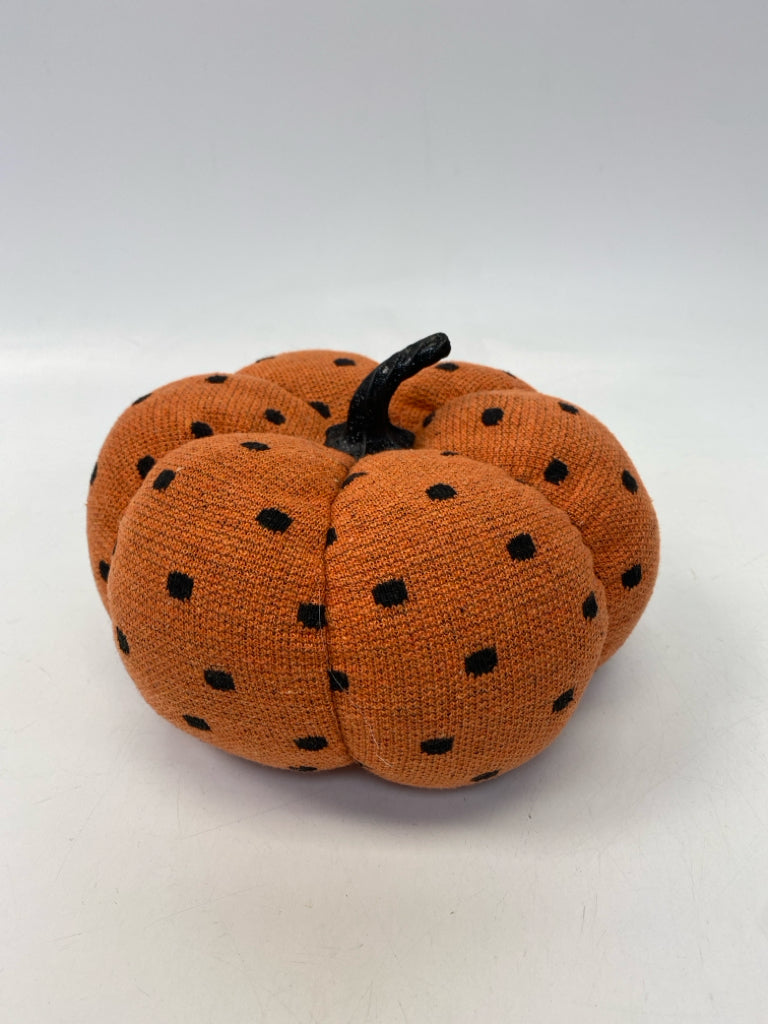 Orange Black Dots Stuffed Fall