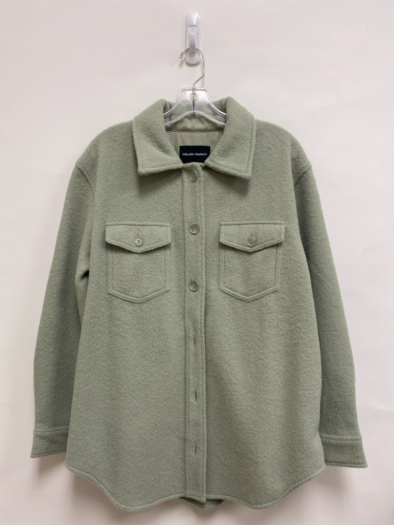 Hilary Radley Size L Pale Sage Button Up Ladies Jacket