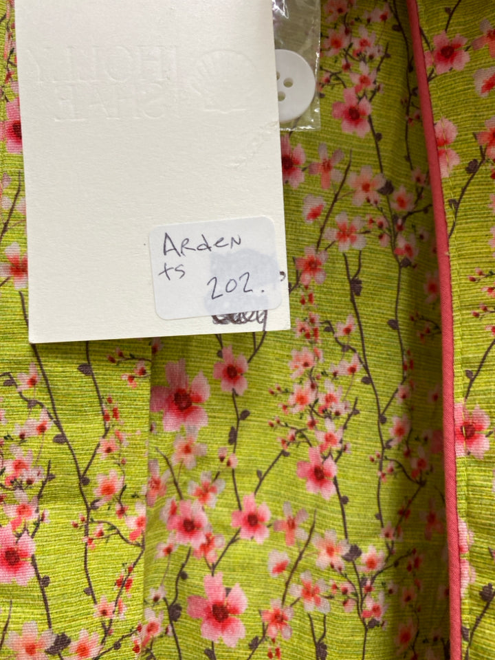 NWT Size S Green Pink/Brown Flowers Ladies Dress