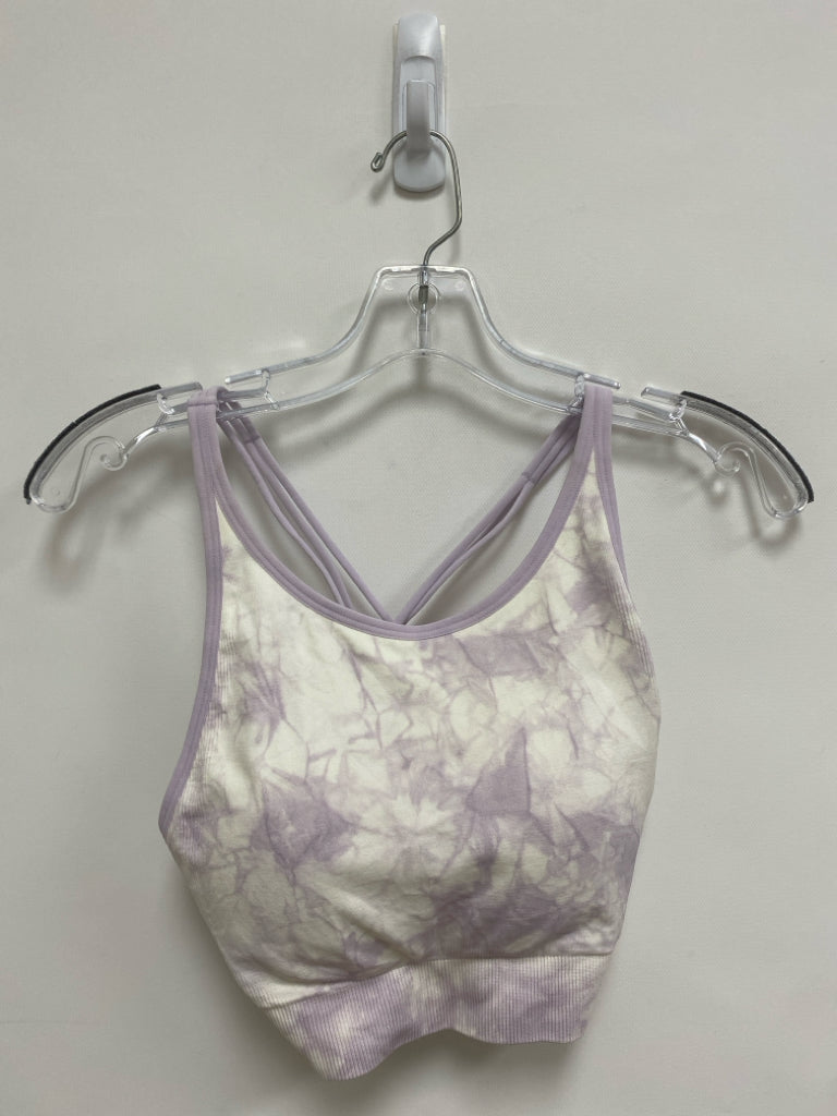 NWT Avia Size XL White Lilac Tie Dye Athletic  Bra