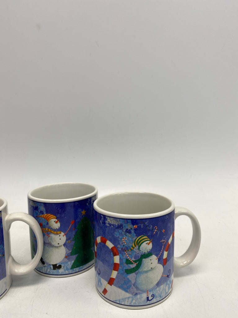 Oneida Multi Color Snowman Stoneware Christmas