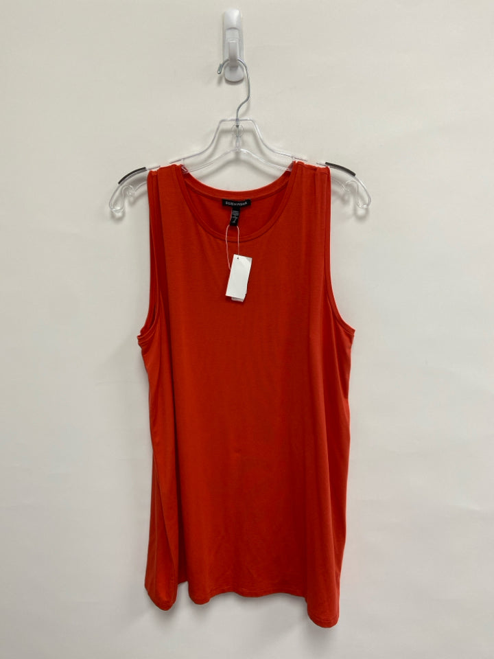 NWT Eileen Fisher Size L Orange Sleeveless Ladies Top