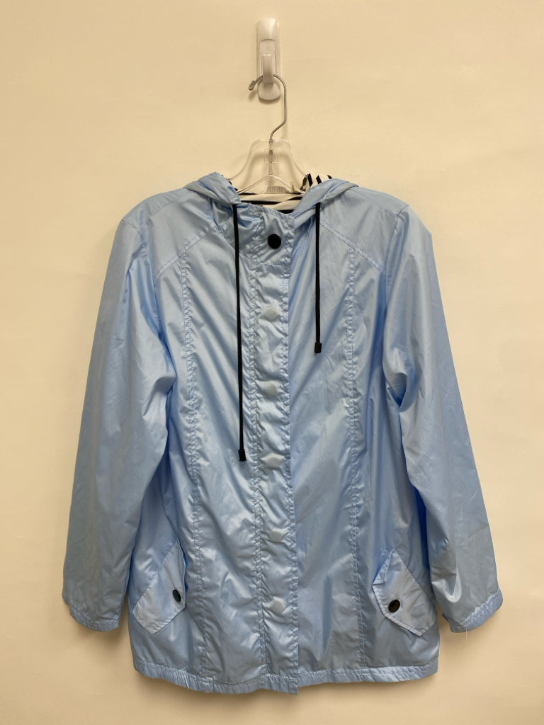 Kaktus Size S Powder Blue Hooded Button Up Ladies Jacket