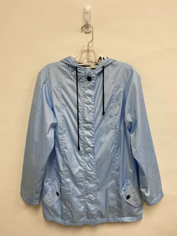 Kaktus Size S Powder Blue Hooded Button Up Ladies Jacket