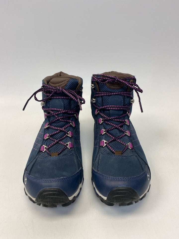 Oboz US Shoe Size 9 Navy Purple Lace-up Boots