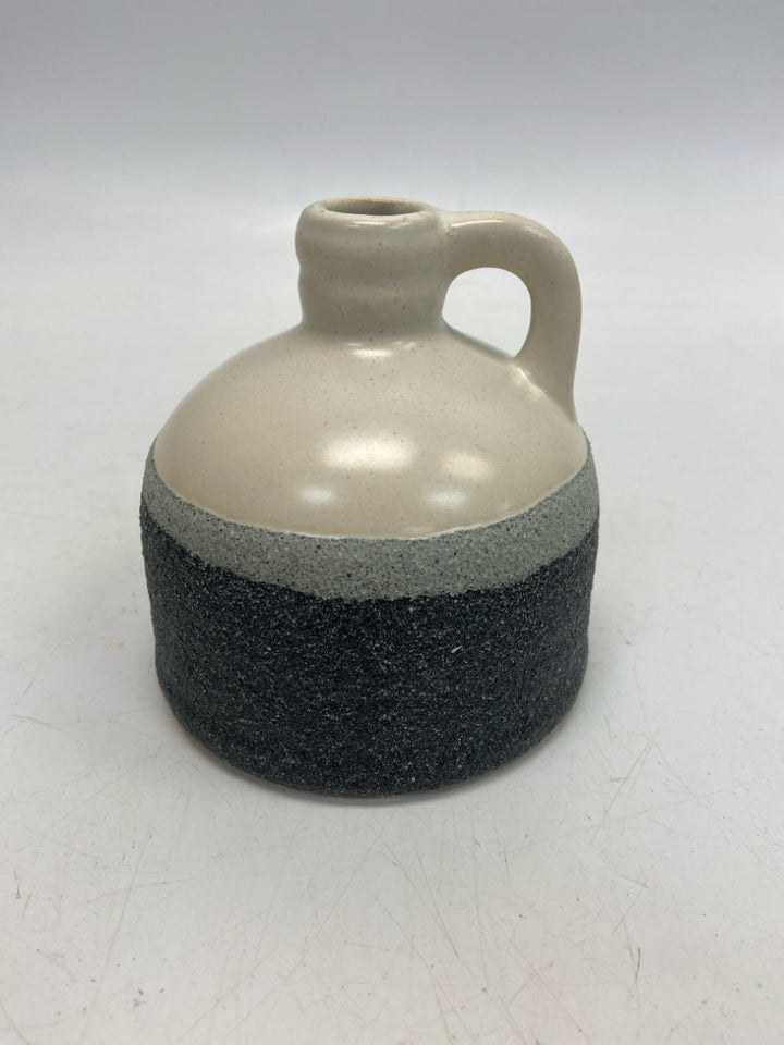 Cream Gray Vase