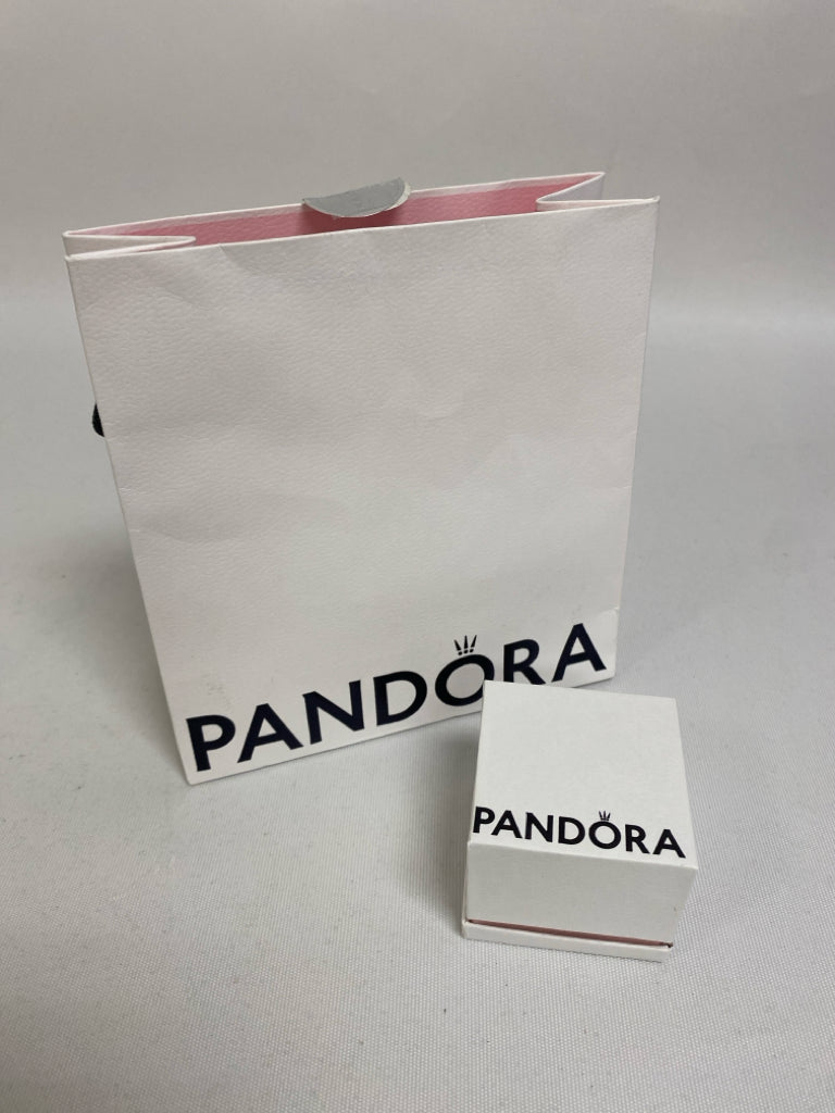 NEW/BOX Pandora Silver Color Black Cartoon Charm
