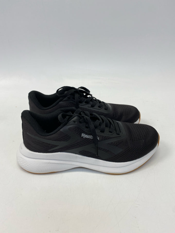 Reebok  Size 6.5 Black Lace-up Sneakers