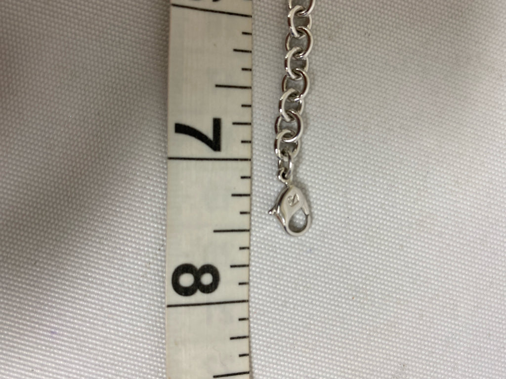 Swarovski Silver Color Clear Hearts Bracelet