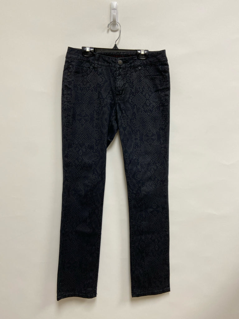 Liverpool Size 4 Charcoal Snake Print Ladies Pants