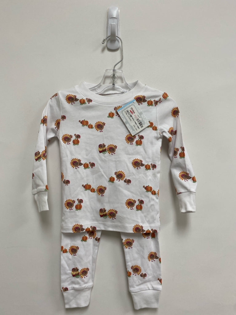 NWT Kissy Kissy SIZE 18-24M White Orange/Brown Thanksgiving Girl&