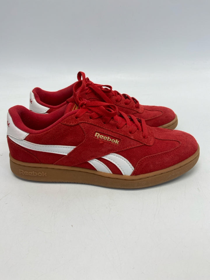 Reebok  Size 7.5 Red Lace-up Sneakers