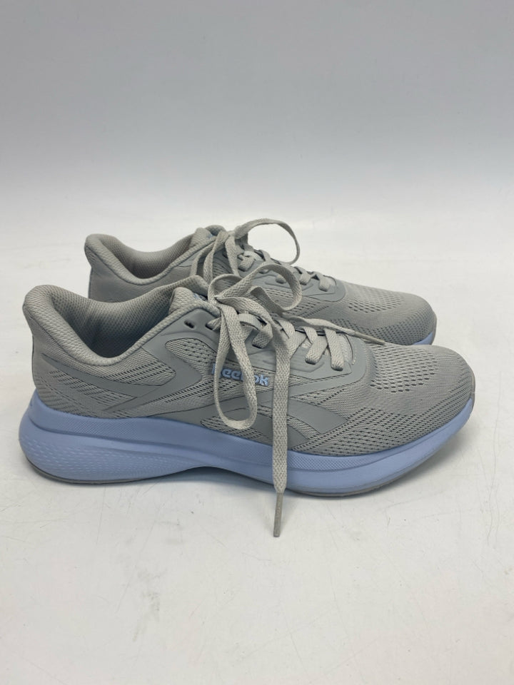 Reebok US Shoe Size 8 Gray Blue Lace-up Sneakers